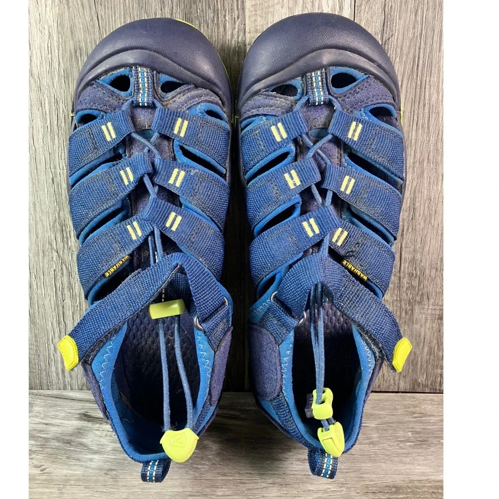 Keen Seacamp II CNX Kids Sandals Blue Green 1022847 Size 5 US 37 EU